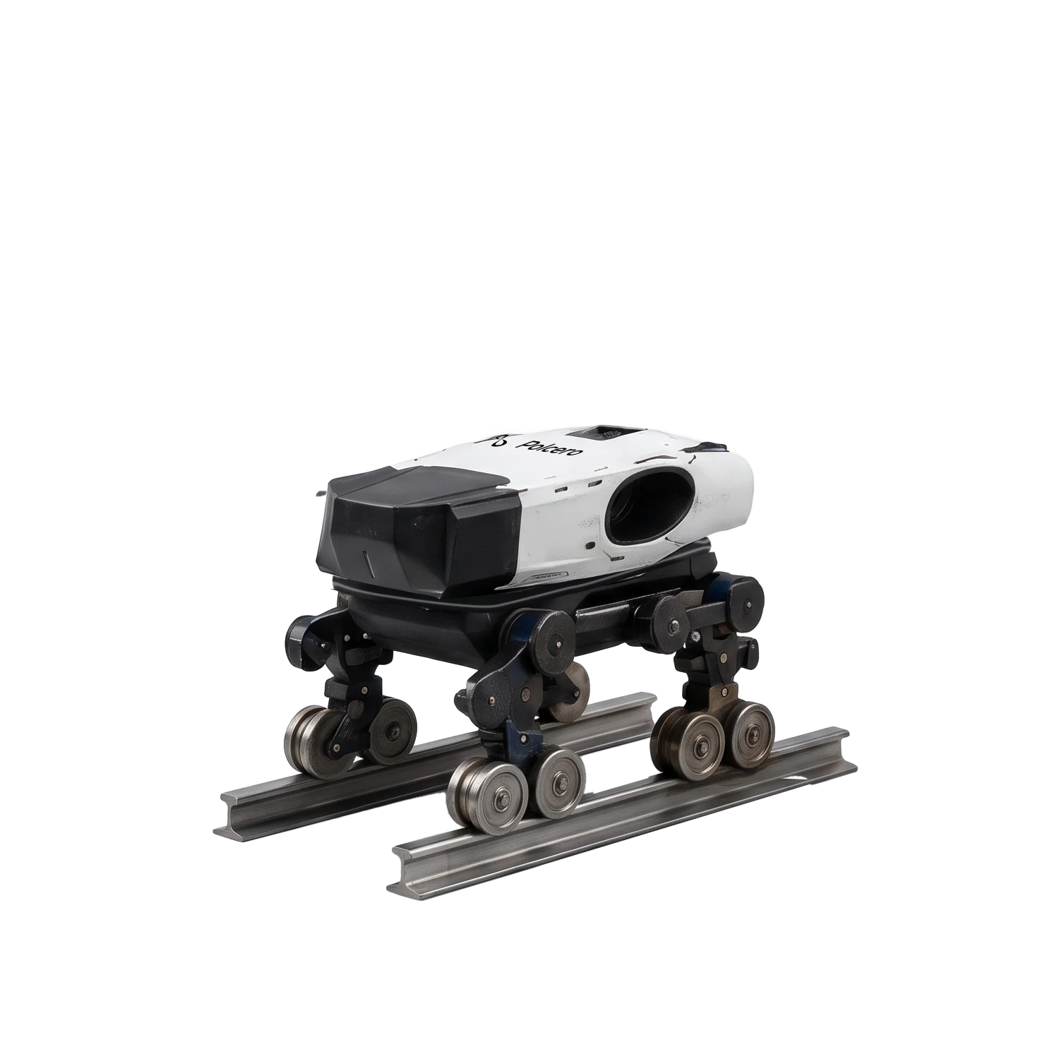 POLCERO robot running on rails