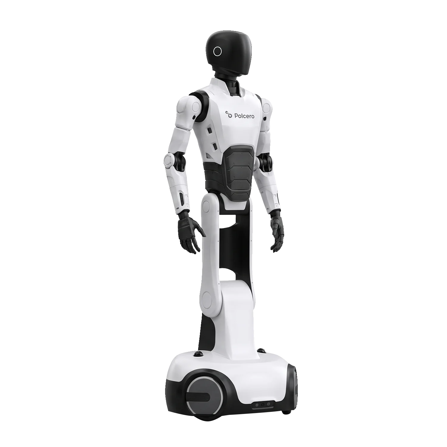 Folding mobile-platform humanoid, version 1
